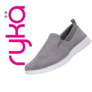 Ryka Woman’s Gray Slip-Ons - Size 10W‎